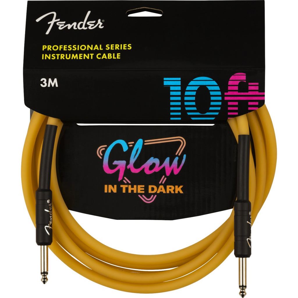 Cavo Fender Professional Glow in the dark, Orange, 10'(3m) 0990810113