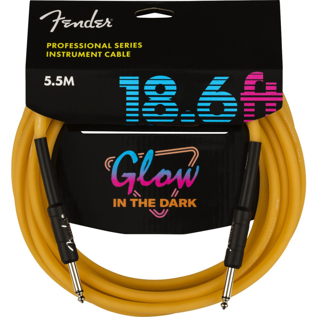 Cavo Fender Professional Glow in the dark, Orange, 18.6'(5m) 0990818113