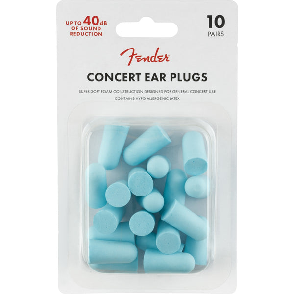 Fender Concert Ear Plugs (10 Pair), Daphne Blue 0990541004
