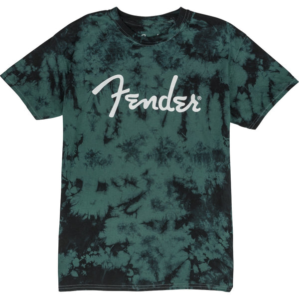 Fender Tie-Dye Logo T-Shirt, Blue, XXL 9122421806
