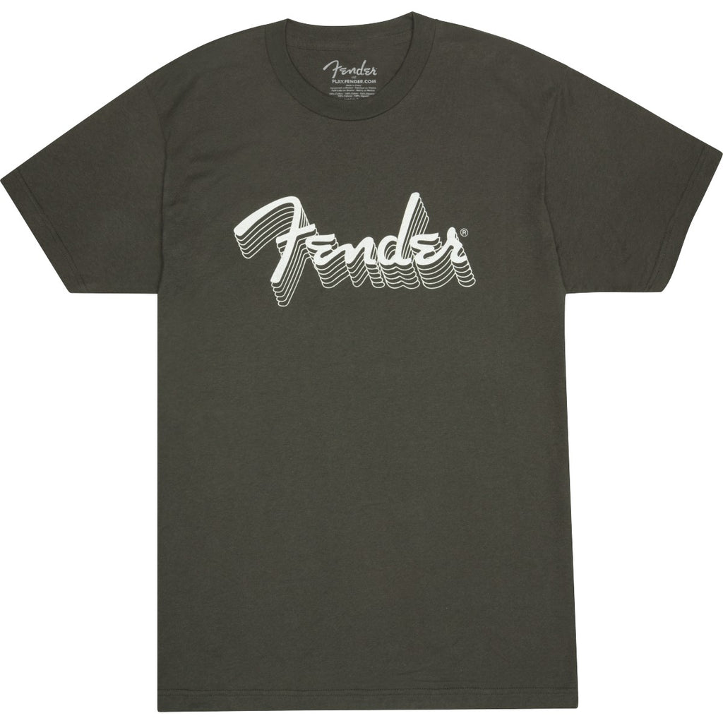 Fender Reflective Ink T-Shirt, Charcoal, XL 9122521606
