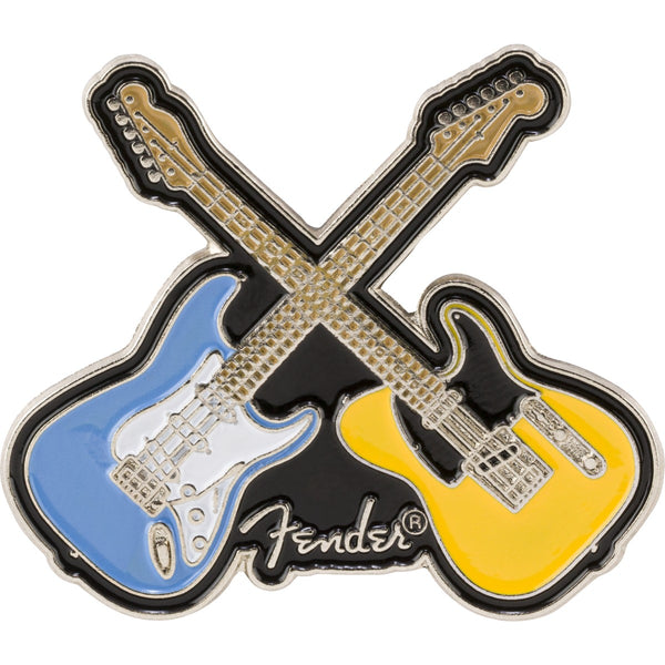 Fender Crossed Guitars Enamel Pin, Multi-Color 9122421102