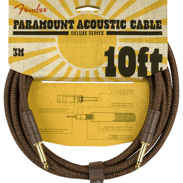 Cavo Fender Paramount 10' Acoustic Instrument , Brown 0990910007