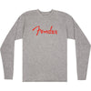 T-Shirt Fender Spaghetti Logo L/S  Heather Gray, M 9192522406