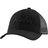 Fender 6 Panel Mesh Back Pick Pocket Hat Black 9122421300