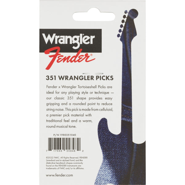 Plettri Fender and Wrangler 351 Shape, Tortoiseshell, (8) 1980351040