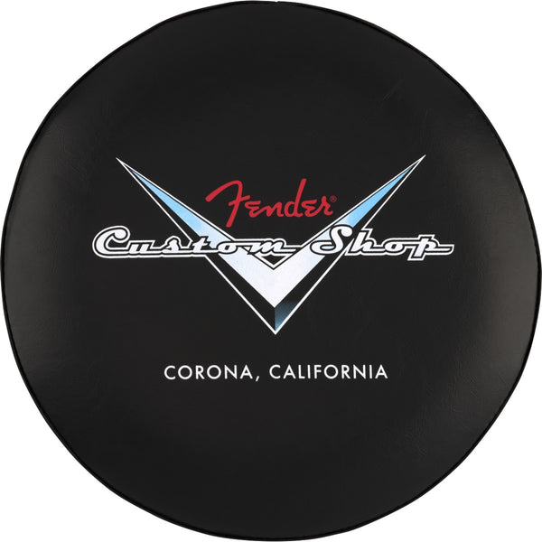 Sgabello Fender Custom Shop Chevron Logo  Black/Chrome, 24