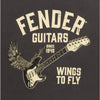 T-Shirt Fender Wings To Fly  Vintage Black, S 9192828306