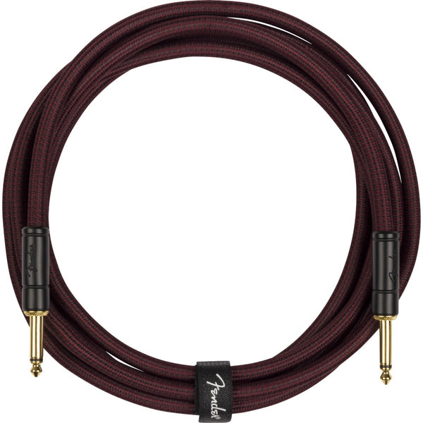 Cavo Fender Limited Edition Deluxe Series Tweed Instrument Cable, 10', Oxblood 0990821075