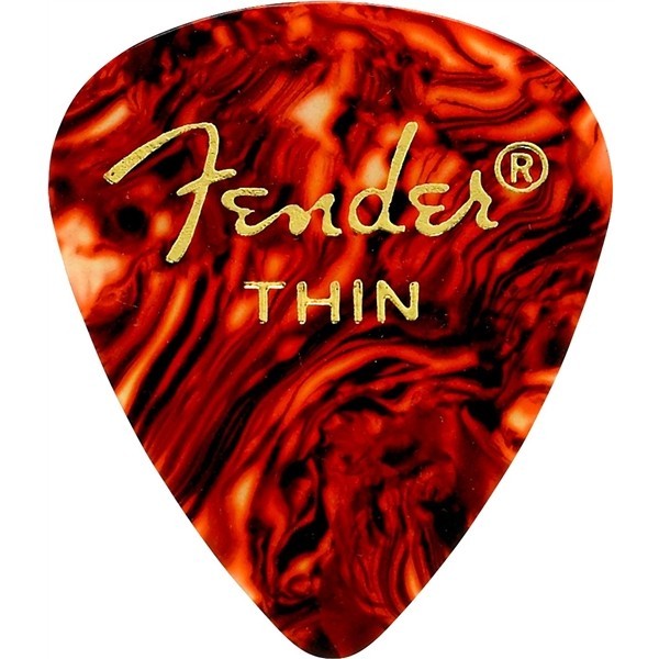 Plettri Fender 351 Shape Tortoise shell 12-pack Thin 1980351700