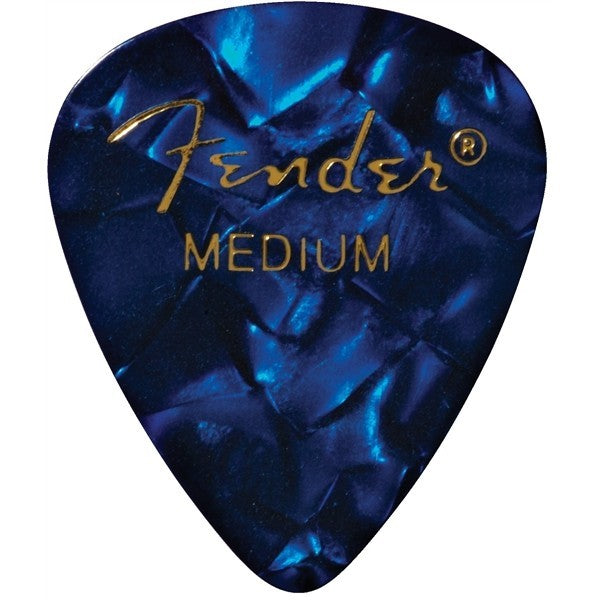 Plettri Fender Premium Celluloid 351 Shape Blue moto Medium 1980351802