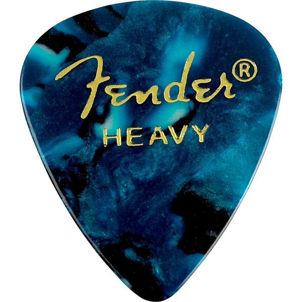 Plettri Fender Premium Celluloid 351 Shape 12-Pack Oc Turquoise Heavy 1980351908