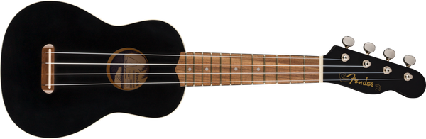 FENDER Venice Soprano Uke Walnut Fingerboard Black