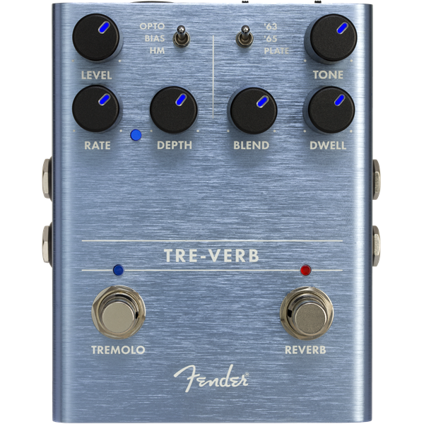 FENDER TRE VERB TREMOLO/REVERB