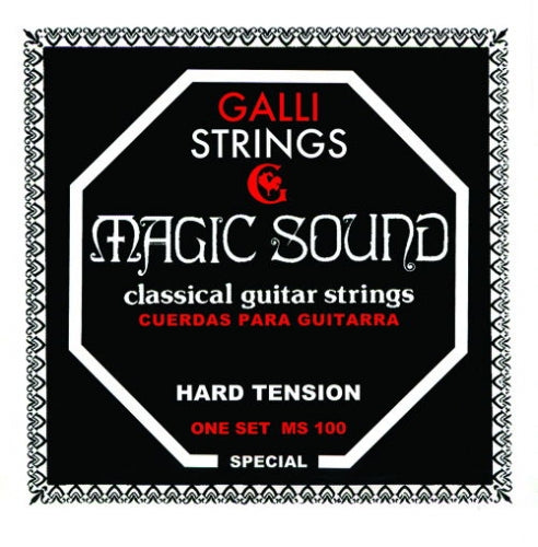 GALLI - muta ch. cl. - MAGIC SOUND - Rectified Nylon Treble - Hard tension .028-.045 (box da 12 mute)