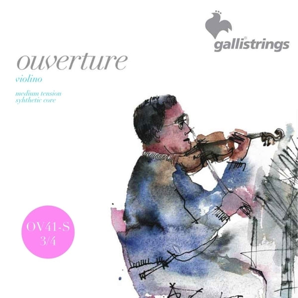 GALLI - muta violino - OUVERTURE - 310mm 3/4 - Synthetic core