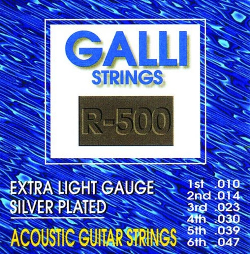 GALLI - muta12 ch. ac. - Silverplated Wound .010-.047
