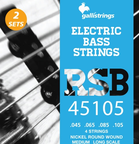 GALLI RSB Nickel - Medium .045-.105 - 4 corde - Double Set
