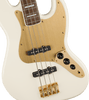 SQUIER 40th Anniversary Jazz Bass® Gold Edition Laurel Fingerboard Gold Anodized Pickguard Olympic White