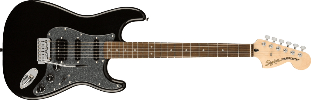 SQUIER FSR Affinity Series™ Stratocaster® HSS Laurel Fingerboard Metallic Black Pickguard Metallic Black