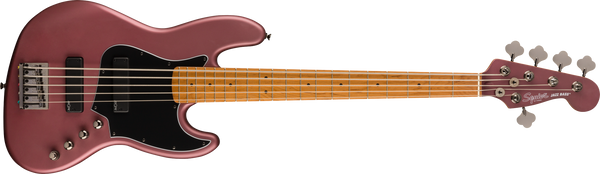 SQUIER   FSR Contemporary Active Jazz Bass® HH V Roasted Maple Fingerboard, Burgundy Satin