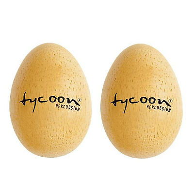Tycoon - Paio di Shaker a forma di uovo in legno - Misura Large