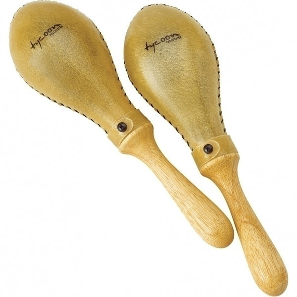 Tycoon - Large Oval Maracas in cuoio grezzo