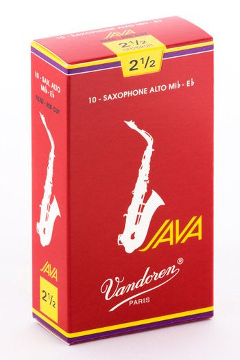 VANDOREN Box 10 Ance Java Red 2 1/2 Sax Alto - La Pietra Music Planet