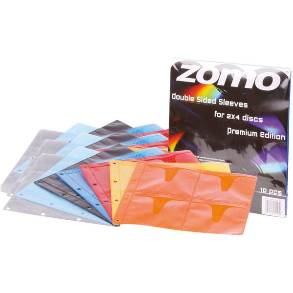 Zomo CD Sleeves Premium 10 x 8 CDs - smoke 0030102160