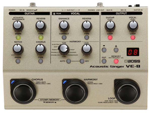 BOSS VE8 Acoustic Singer - La Pietra Music Planet