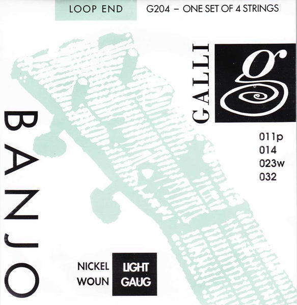 GALLI G204 Set Corde Banjo 4 Corde - La Pietra Music Planet