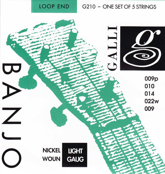 GALLI G210 Set Corde Banjo 5 Corde - La Pietra Music Planet