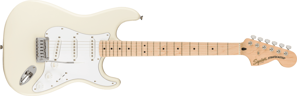 SQUIER Affinity Series™ Stratocaster® Maple Fingerboard White Pickguard Olympic White